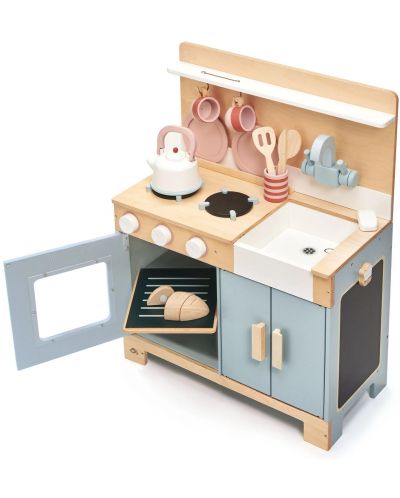Παιδική ξύλινη κουζίνα Tender Leaf Toys - Mini Chef, με αξεσουάρ - 2
