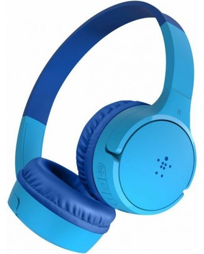 Παιδικά ακουστικά με μικρόφωνο Belkin - SoundForm Mini, ασύρματα, μπλε - 1