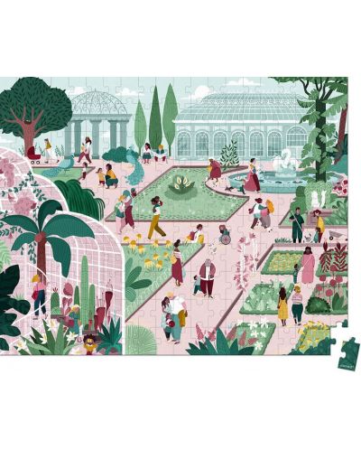 Παιδικό παζλ Janod - Βοτανικός κήπος, 200 κομμάτια - 2