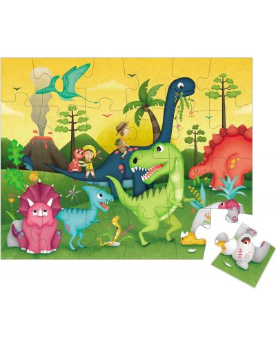 Παιδικό παζλ Eurekakids - Δεινόσαυροι, 24 κομμάτια - 3