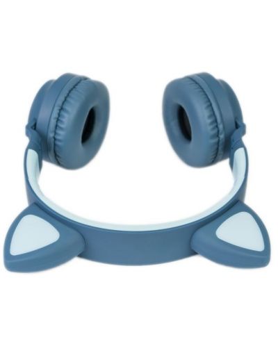 Παιδικά ακουστικά PowerLocus - Buddy Ears, ασύρματα, μπλε - 3