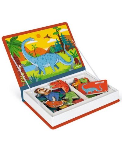 Παιδικό μαγνητικό βιβλίο Janod - Δεινόσαυροι, 50 τεμάχια - 3