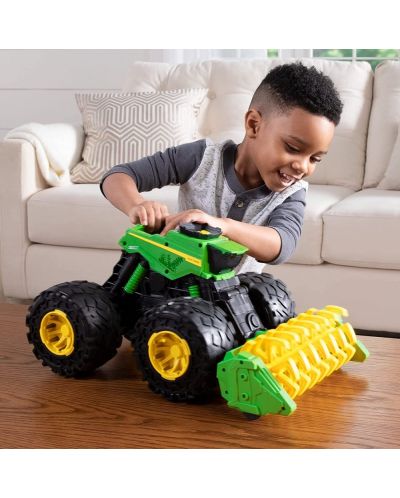 Детска играчка Tomy John Deere - Θεριζοαλωνιστική μηχανή, με λάστιχα τέρας - 7