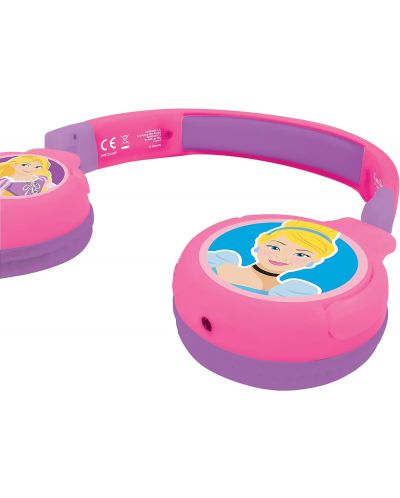 Παιδικά ακουστικά Lexibook - Princesses HPBT010DP, ασύρματα, ροζ - 3