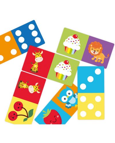 Παιδικά ντόμινο Grafix - Διπλής όψης, 28 κάρτες - 2