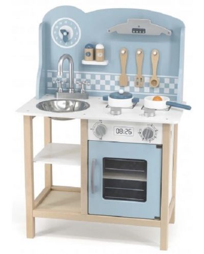 Παιδική κουζίνα Viga - Με αξεσουάρ, PolarB, μπλε - 2