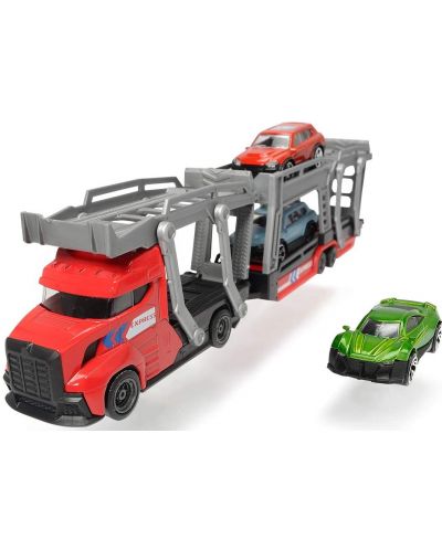 Παιδικό παιχνίδι Dickie Toys -  Μεταφορέας αυτοκινήτων με τρία αυτοκίνητα, κόκκινο - 2
