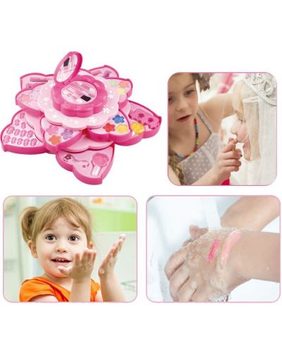 Παιδικό σετ καλλυντικών Raya Toys - Sparkle and Glitter,ροζ - 3
