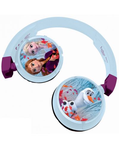 Παιδικά ακουστικά Lexibook - Frozen HPBT010FZ, ασύρματα, μπλε - 1