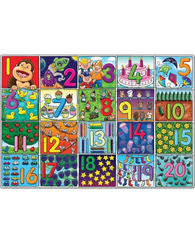 Παιδικό παζλ Orchard Toys - Μεγάλοι αριθμοί, 20 τεμάχια - 2