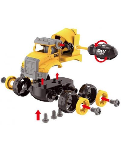 Παιδικό μηχάνημα κατασκευής Raya Toys - Φορτηγό σκυροδέματος - 2