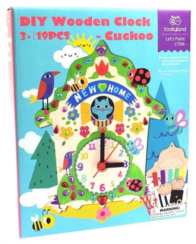 Παιδικό παιχνίδι Tooky Toy -Φτιάξε μόνος σου ρολόι τοίχου - 1