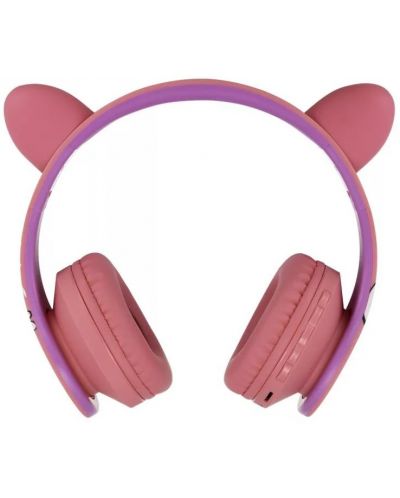 Παιδικά ακουστικά PowerLocus - P1 Smurf,ασύρματα, ροζ - 4
