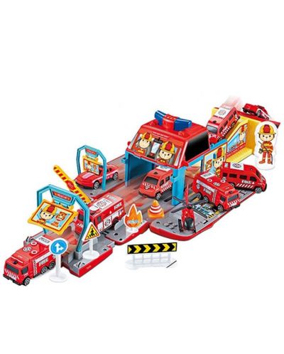 Παιδικό παιχνίδι Ocie - Μεταμορφώσιμο πυροσβεστικό όχημα και σταθμός - 1