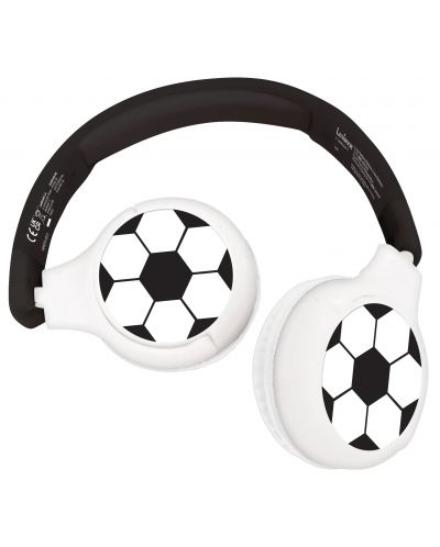 Παιδικά ακουστικά Lexibook - HPBT010FO, ασύρματα, μαύρο/άσπρο - 1