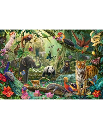 Παζλ Schmidt 100 κομμάτια - Colourf. jungle wildlife - 2