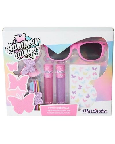 Παιδικό σετ ομορφιάς Martinelia - Shimmer Wings, με γυαλιά - 1