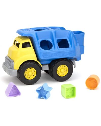 Παιδικός διαλογέας Green Toys - Φορτηγάκι, με 4 σχήματα - 1