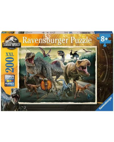 Παιδικό παζλ Ravensburger 200 XXL κομμάτια - Jurassic κόσμο - 1