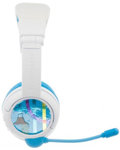 Παιδικά ακουστικά BuddyPhones - School+, μπλε/άσπρο - 2