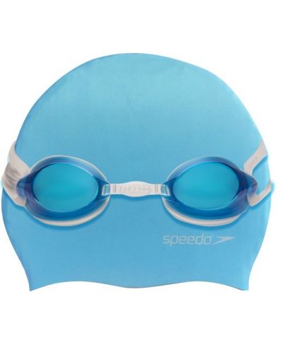 Παιδικό σετ κολύμβησης Speedo - Καπέλο και γυαλιά, μπλε - 1