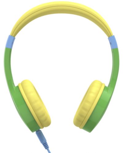 Παιδικά ακουστικά με μικρόφωνο Hama - Kids Guard, πράσινο/κίτρινο - 1