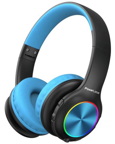 Παιδικά ακουστικά  PowerLocus - PLED, ασύρματα ,μαύρο/μπλε - 1