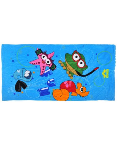 Παιδική πετσέτα θαλάσσης και τσάντα Arena - AWT Backpack Towel, μπλε - 2