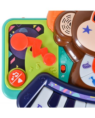 Παιδικό παιχνίδι Hola Toys - Μίνι πιάνο με μικρόφωνο, DJ Monkey - 4