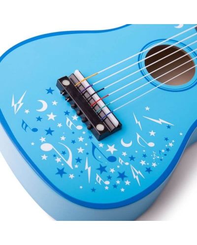 Παιδική ξύλινη κιθάρα Bigjigs, μπλε - 2