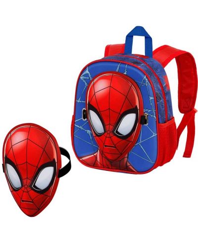 Παιδικό σακίδιο πλάτης Karactermania Spider-Man - Badoom, 3D, με μάσκα - 1