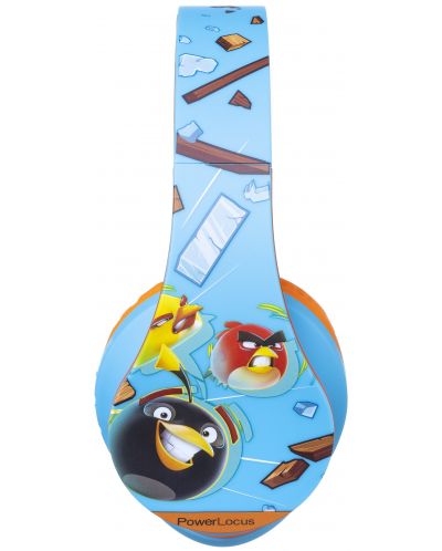 Παιδικά ακουστικά  PowerLocus - P2 Kids Angry Birds,ασύρματη, μπλε/πορτοκαλί - 4