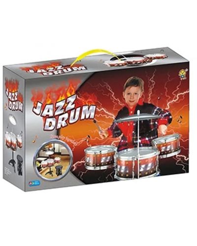 Παιδικό σετ Felyx Toys - Ντραμς  τζαζ με καρέκλα - 1
