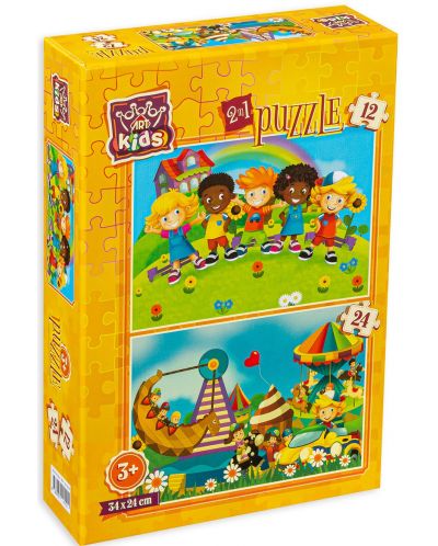 Παιδικό παζλ  Art Puzzle 2 σε 1-Παιδικές περιπέτειες - 1