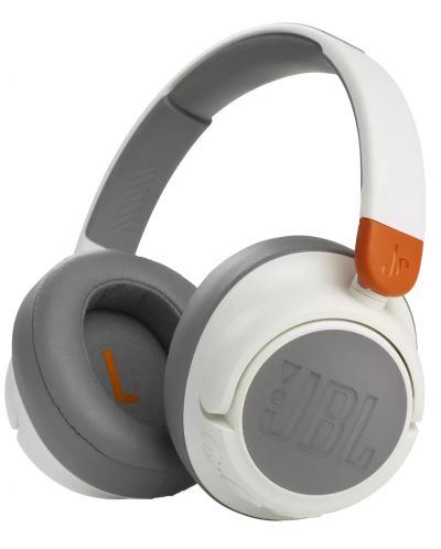 Παιδικά ασύρματα ακουστικά JBL - JR 460NC, ANC, άσπρα - 1