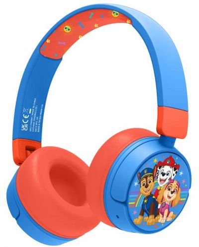 Παιδικά ακουστικά OTL Technologies - Paw Patrol, ασύρματα, μπλε/πορτοκαλί - 1