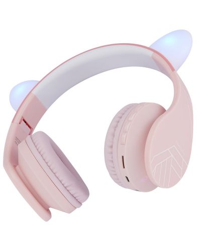 Παιδικά ακουστικά PowerLocus - P1 Ears, ασύρματα, ροζ - 2