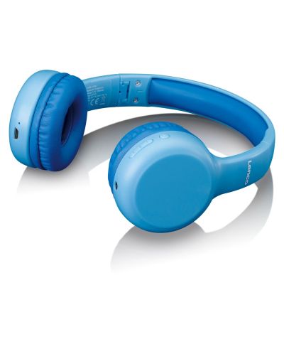 Παιδικά ακουστικά με μικρόφωνο Lenco - HPB-110BU, ασύρματα, μπλε - 3