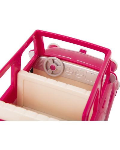 Παιδικό παιχνίδι Battat Li'l Woodzeez - Αυτοκίνητο, ροζ, με βαλίτσα - 2