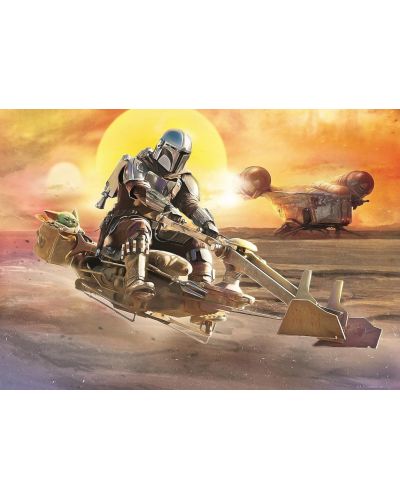 Παιδικό παζλ Ravensburger 4 x 100 κομμάτια - Star Wars: The Mandalorian - 2