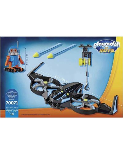 Παιδικός κατασκευαστής Playmobil - Robotron με drone - 2
