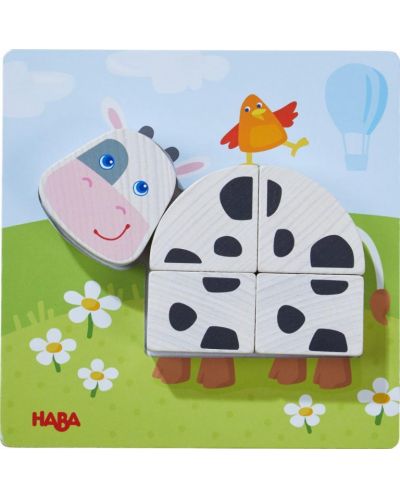 Παιδικό παιχνίδι για ταίριασμα και φώλιασμα Haba - Φάρμα - 5