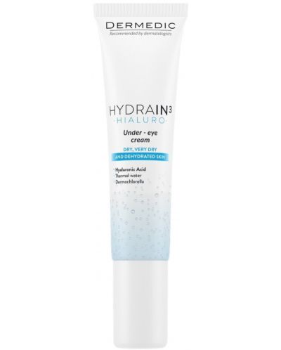 Dermedic Hydrain3 Hialuro Σετ - Ορός, κρέμα ματιών και ημέρας, SPF15, 30 + 15 + 2.5 ml - 4