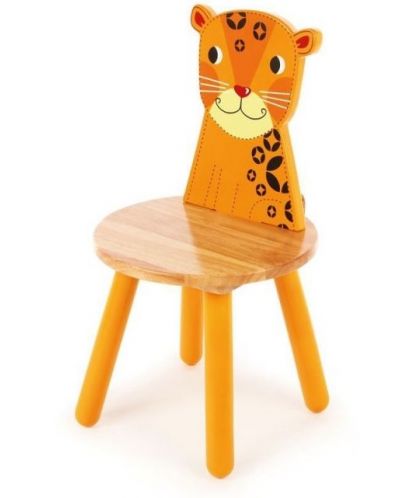 Παιδική ξύλινη καρέκλα Bigjigs  - Τίγρης - 1