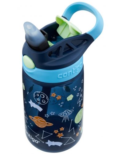 Παιδικό μπουκάλι νερό Contigo Easy Clean - Blueberry Cosmos, 420 ml - 2