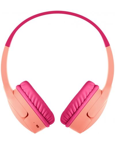 Παιδικά ακουστικά με μικρόφωνο Belkin - SoundForm Mini, ασύρματα, ροζ - 2