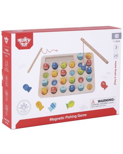 Παιδικό παιχνίδι Tooky Toy - Μαγνητικό ψάρεμα με γράμματα - 2