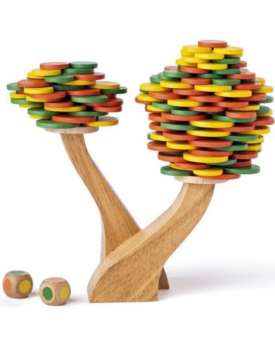 Παιδικό ξύλινο παιχνίδι για ισορροπία Woody - Φθινοπωρινό δέντρο - 1