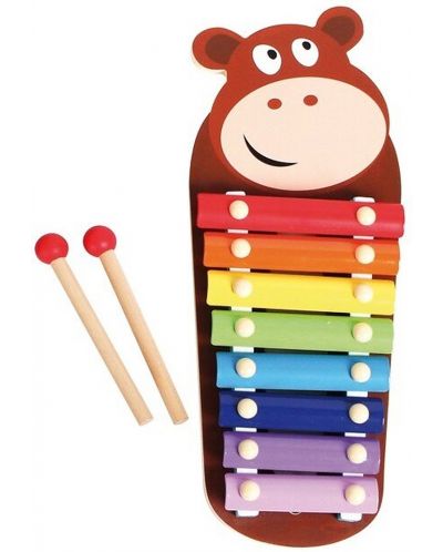 Παιδικό μουσικό όργανο Acool Toy - Ξυλόφωνο με αγελάδα - 1