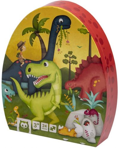 Παιδικό παζλ Eurekakids - Δεινόσαυροι, 24 κομμάτια - 1